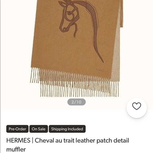 100% Authentic Hermes Cashmere Scarf Sold Out Online - Picture 16 of 16